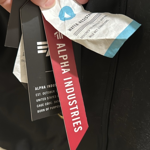 Madewell x Alpha Industries $265 Waxed Cotton Car Coat Black Size S NS730 - Picture 8 of 10